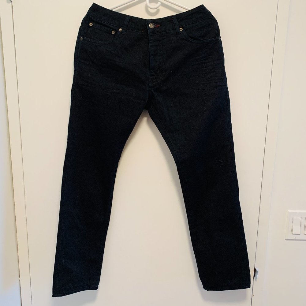 Ted Baker Black Dark Rinse Straight Leg Jeans